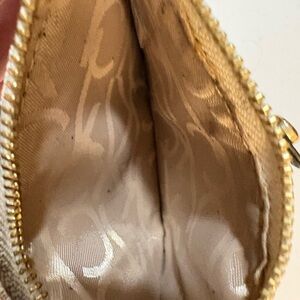 Calvin Klein Collection Gold Zippered Pouch